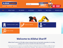 Tablet Screenshot of alibhaishariff.com